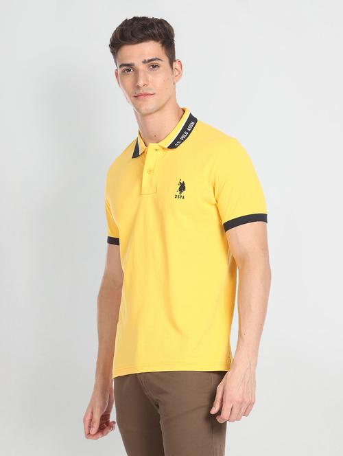 yellow cotton blend t-shirt - 20720453 - Very Small Image - 1