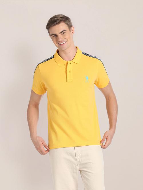 yellow cotton blend t-shirt - 20720540 - Very Small Image - 1