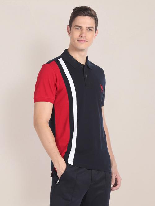 blue cotton blend t-shirt - 20720548 - Very Small Image - 1