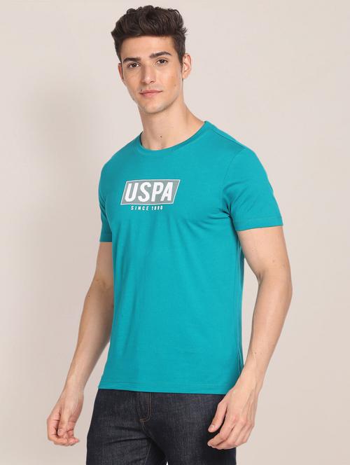 blue cotton blend t-shirt - 20720601 - Very Small Image - 1