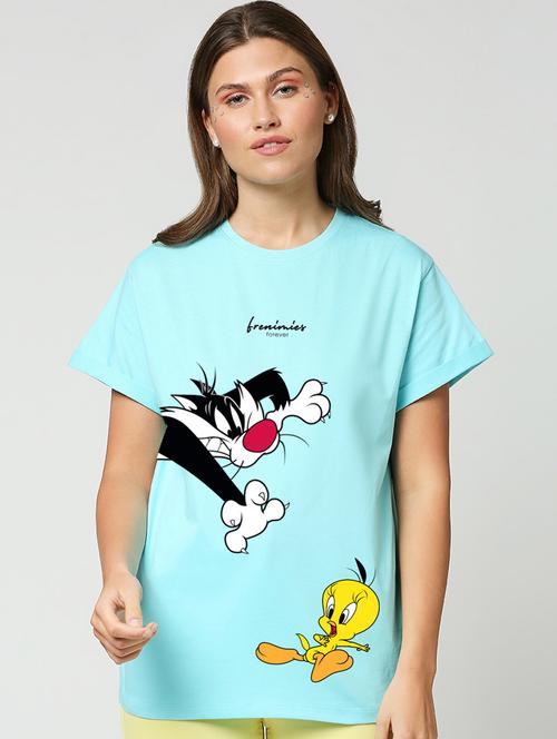 ai aqua cotton regular t-shirt - 20722068 - Very Small Image - 1