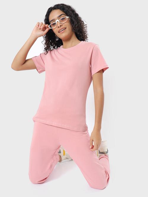 rosewater pink cotton regular t-shirt - 20722128 - Very Small Image - 1