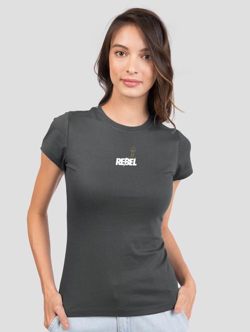 charcoal cotton regular t-shirt - 20722597 - Very Small Image - 1