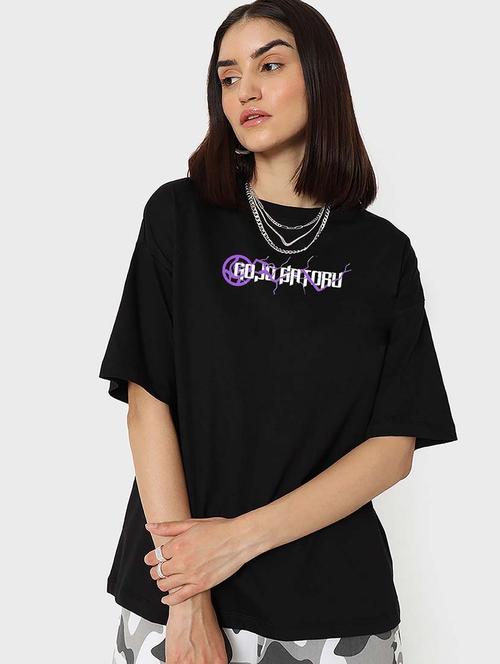 women round neck back print t-shirt - 20723325 - Very Small Image - 1