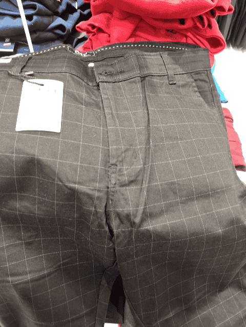 navy blue satin casual trousers - 20724269 - Very Small Image - 1