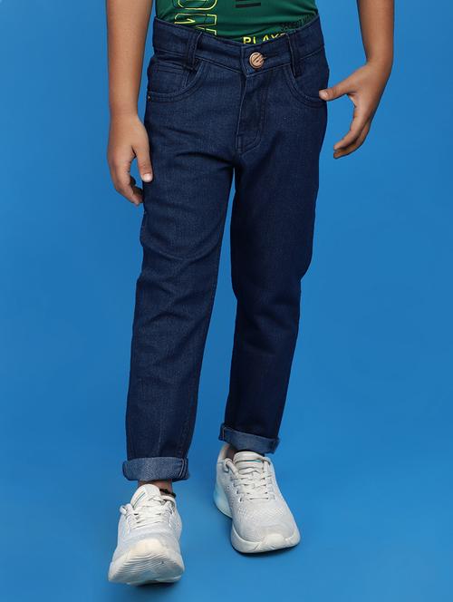 solid blue slim fit denim jeans - 20724614 - Very Small Image - 1