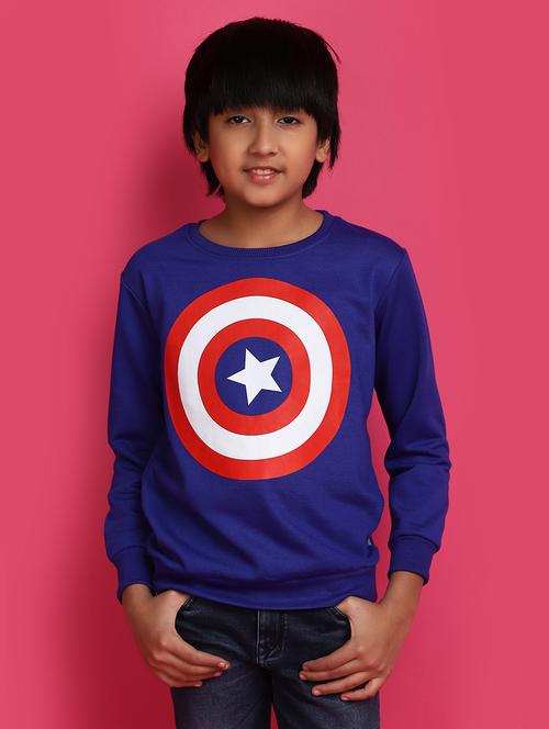 boys round neck front print sweatshirt - 20724682 - Very Small Image - 1