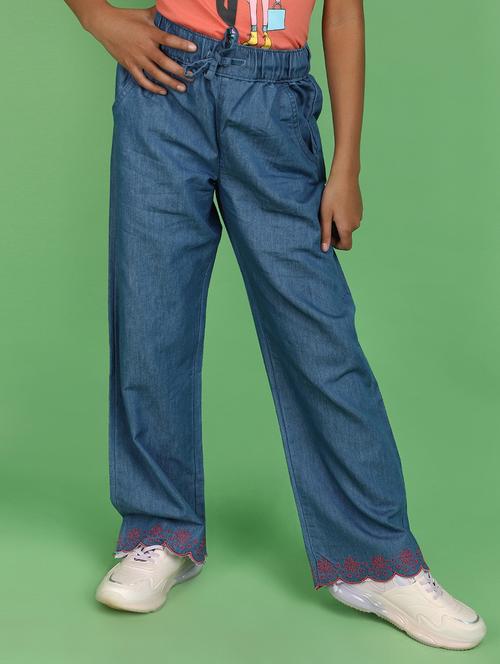 blue acrylic blend harem trouser - 20724915 - Very Small Image - 1