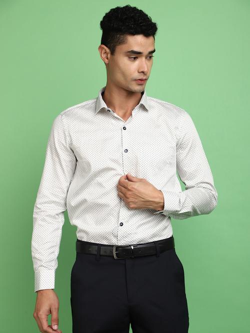 white cotton formal shirt - 20725206 - Very Small Image - 1