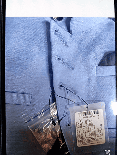 sky blue terry rayon jackets & coat - 20725534 - Very Small Image - 1