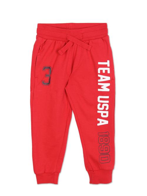 red cotton joggers trouser - 20726659 - Very Small Image - 1