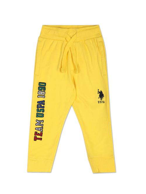 yellow cotton joggers trouser - 20726680 - Very Small Image - 1