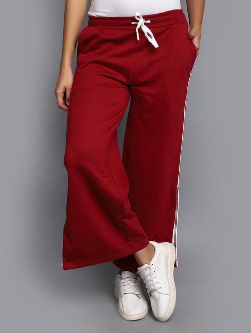 mid rise solid track pant - 20727764 - Very Small Image - 1