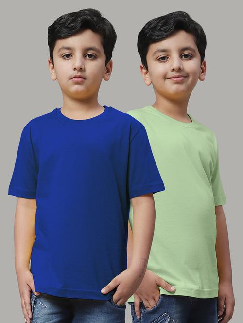 pack of 2  solid multi colored t-shirt - 20728632 - Very Small Image - 1