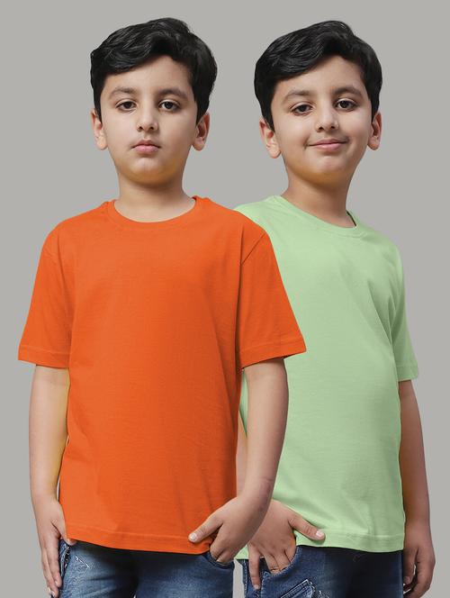 pack of 2  solid multi colored t-shirt - 20728647 - Very Small Image - 1
