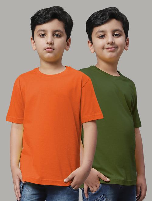 multi color solids pack of 2 t-shirts - 20728648 - Very Small Image - 1