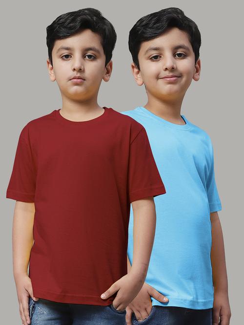 multi color solids pack of 2 t-shirts - 20728650 - Very Small Image - 1