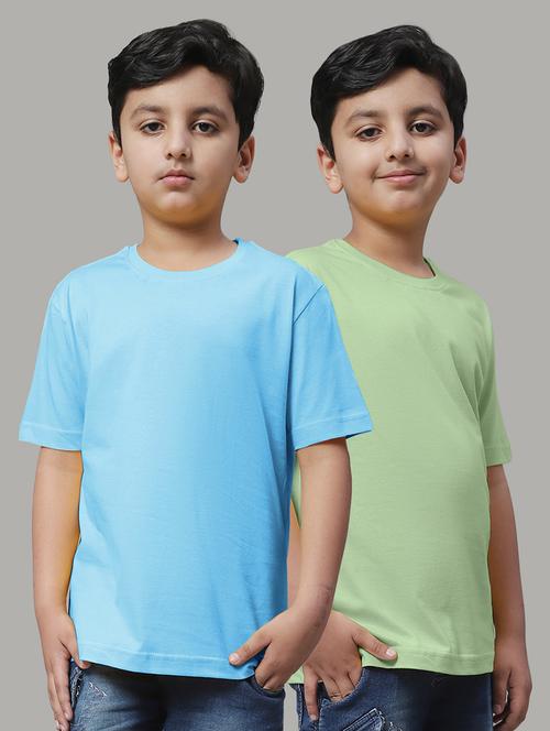 pack of 2  solid multi colored t-shirt - 20728661 - Very Small Image - 1