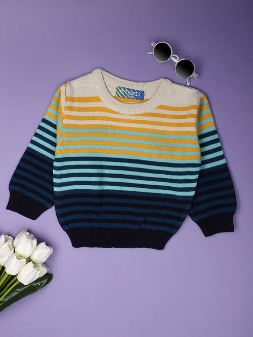 multi coloured striped printed sweater - 20729097 - Very Small Image - 1