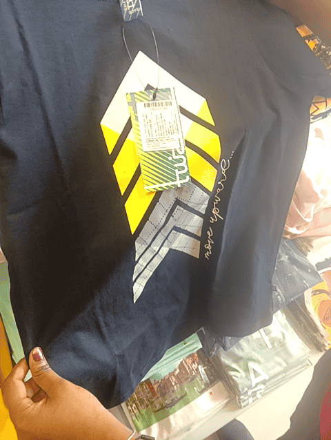 navy blue cotton single jersey tshirt - 20729234 - Very Small Image - 1