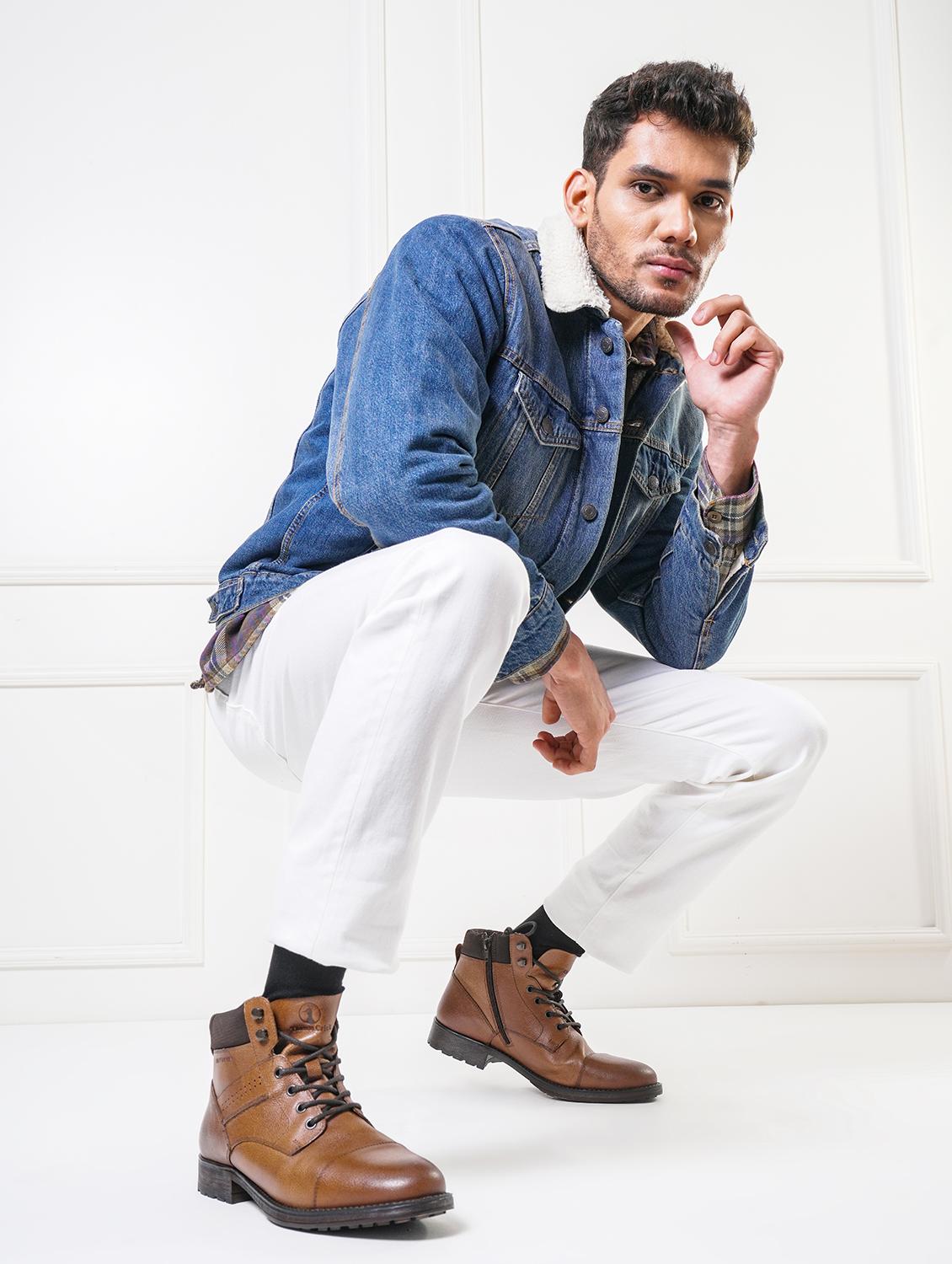 men lace up high ankle boots - 20730612 - Zoom Image - 6