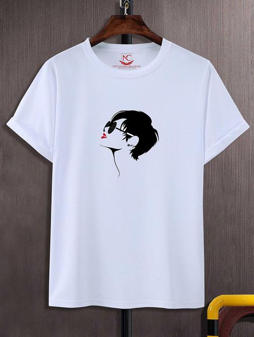 White Polyester Regular T-shirt - 20732363 - Very Small Image - 1