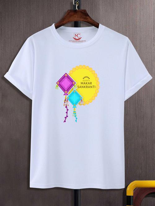 round neck chest printed t-shirt - 20738022 - Very Small Image - 1