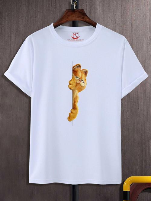 round neck chest printed t-shirt - 20738555 - Very Small Image - 1