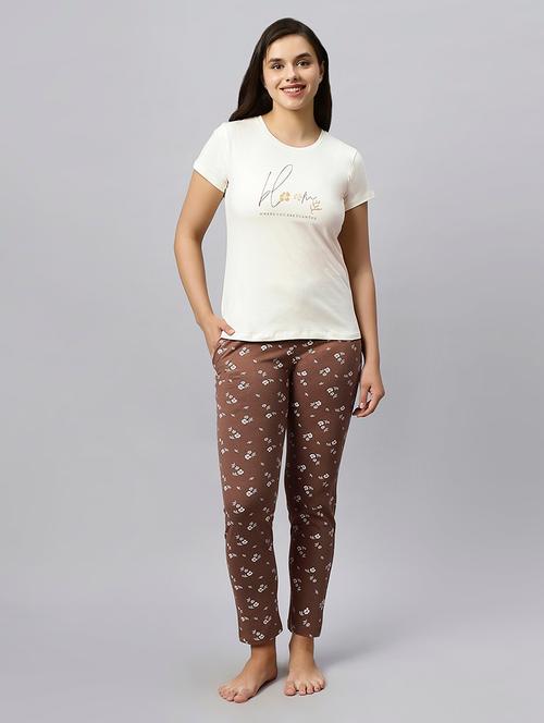 women printed short sleeve pyjama set nightwear  - 20742812 - Very Small Image - 1