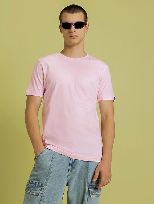 pink cotton blend t-shirt - 20749890 - Very Small Image - 1
