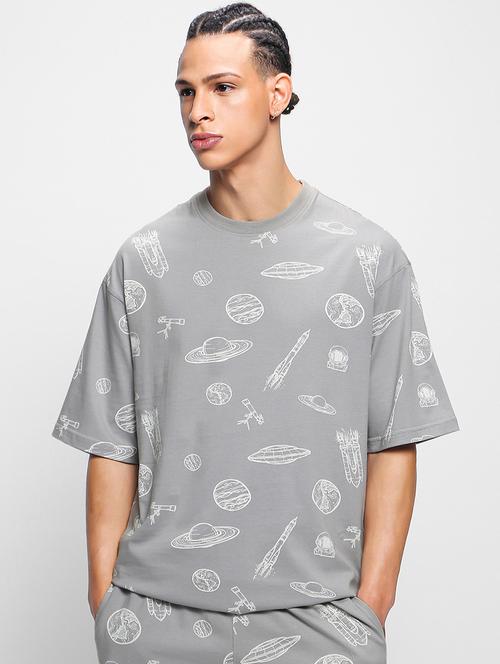 round neck graphic printed t-shirt  - 20750113 - Very Small Image - 1