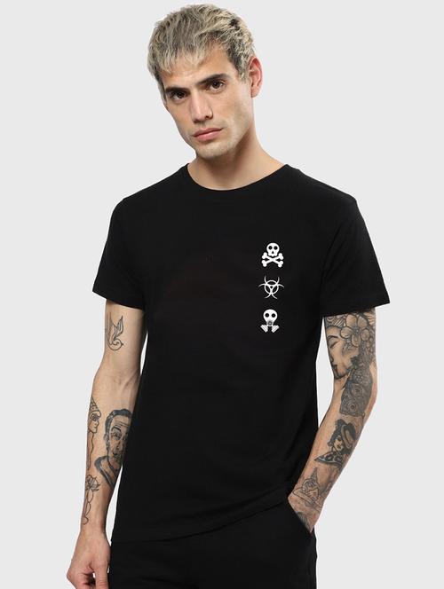 round neck chest printed t-shirt - 20750876 - Very Small Image - 1