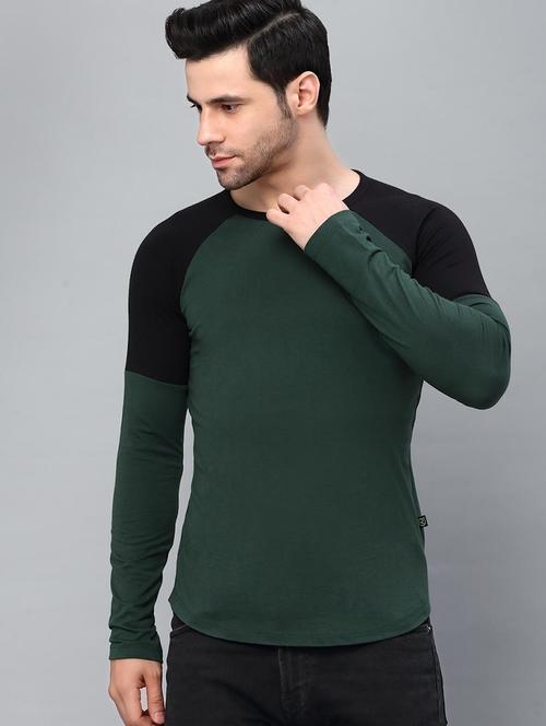 round neck color blocked t-shirt - 20752236 - Very Small Image - 1