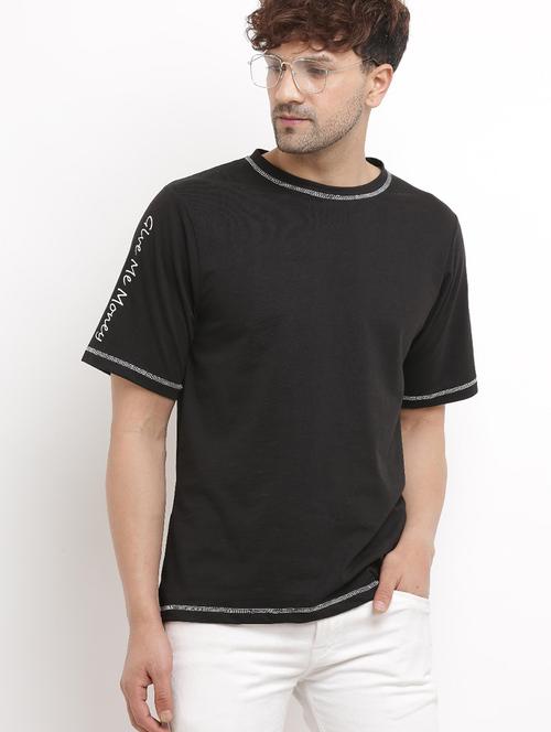 round neck typographic printed t-shirt  - 20752658 - Very Small Image - 1