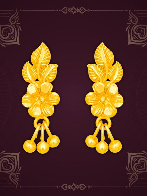 gold brass studs earring - 20754654 - Very Small Image - 1