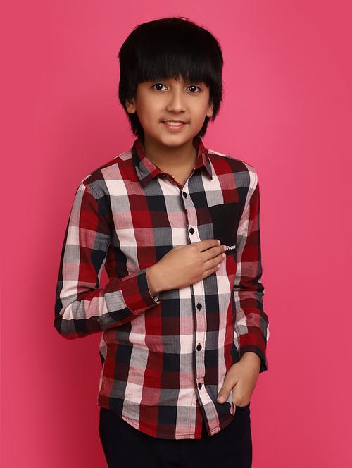 red cotton shirt - 20755241 - Very Small Image - 1