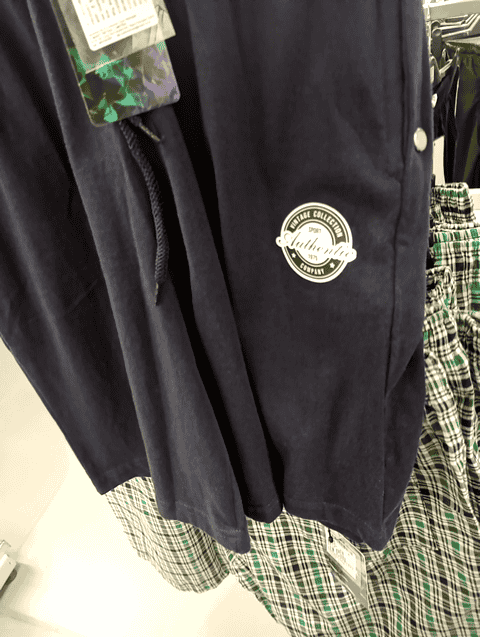 navy blue poly cotton single jersey short - 20755336 - Very Small Image - 1