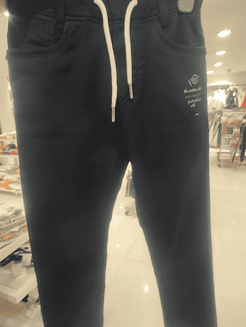 navy blue pc knitted denim jean - 20755411 - Very Small Image - 1