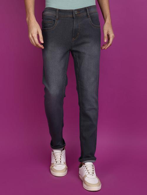 men mid rise plain denim jeans - 20755464 - Very Small Image - 1