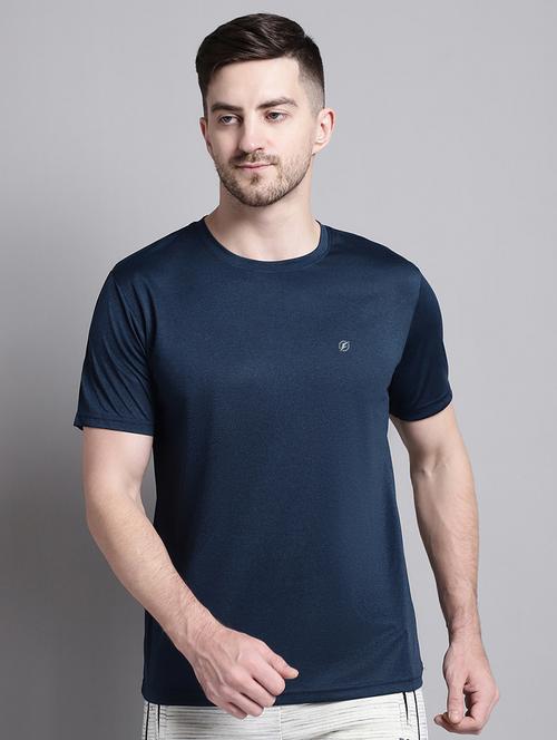 men solid  round neck t-shirt - 20757338 - Very Small Image - 1