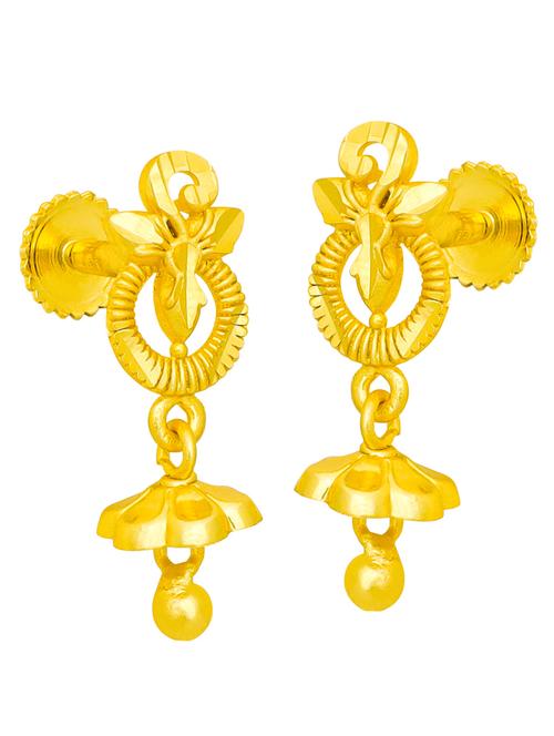 gold plated drop earrings - 20757367 - Very Small Image - 1