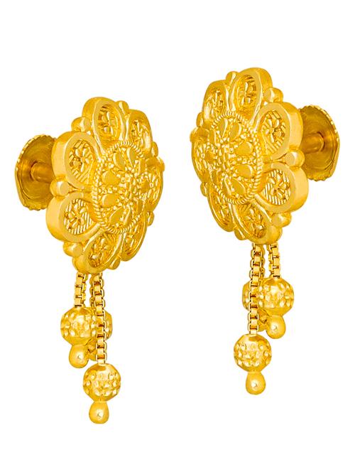 gold plated studs earrings - 20757383 - Very Small Image - 1