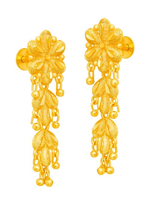 gold plated drop earrings - 20757407 - Very Small Image - 1