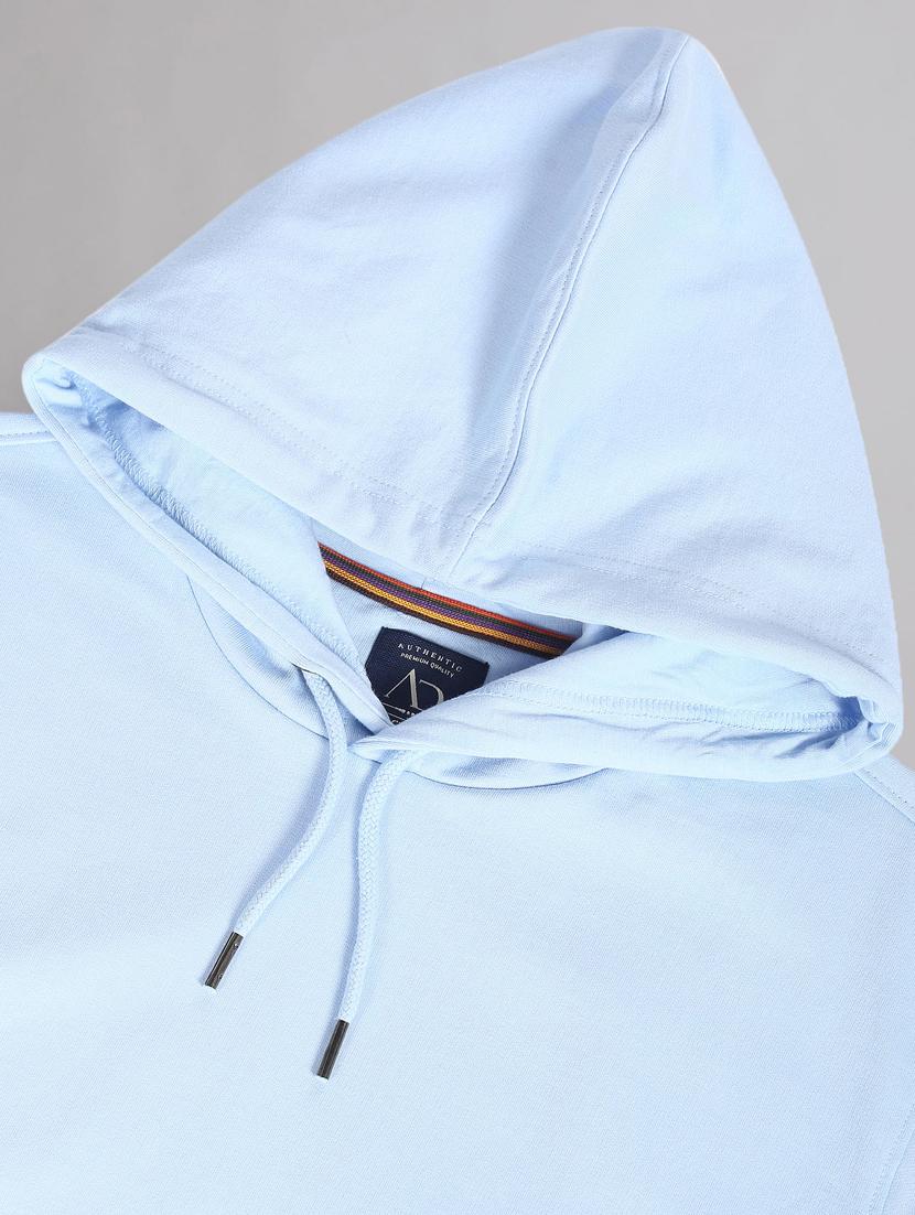 solid purist blue hooded sweatshirt - 20757477 - Standard Image - 4