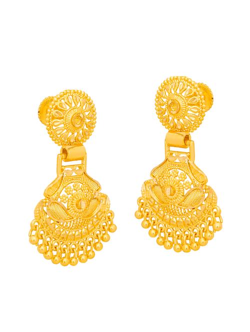 gold plated drop earrings - 20758078 - Very Small Image - 1