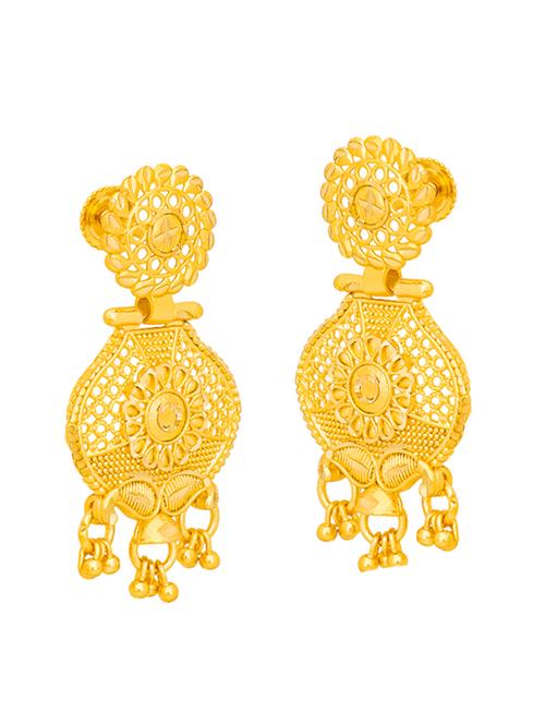 gold plated drop earrings - 20758081 - Very Small Image - 1