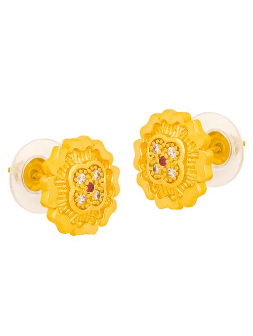 gold plated studs earrings - 20758102 - Very Small Image - 1