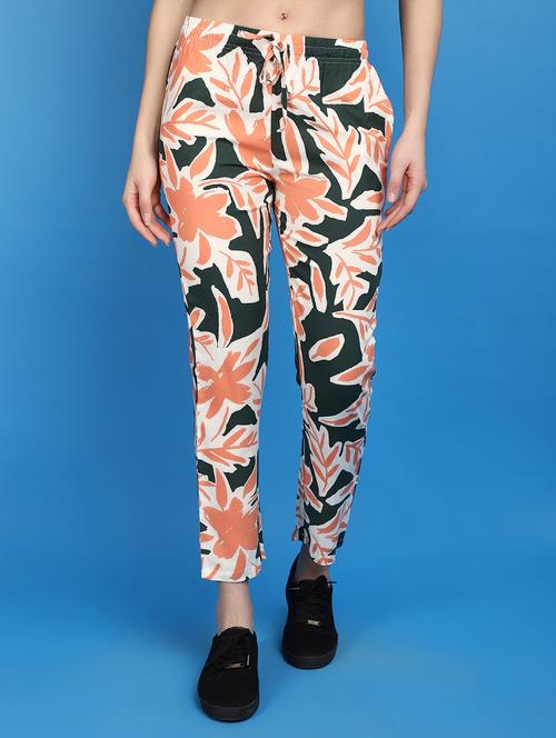 women mid-rise printed track pant - 20764143 - Very Small Image - 1