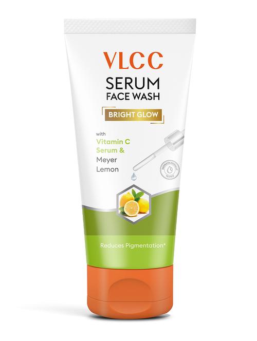 vlcc bright glow serum facewash with vitamin c serum & meyer lemon - 100ml - 20767163 - Very Small Image - 1