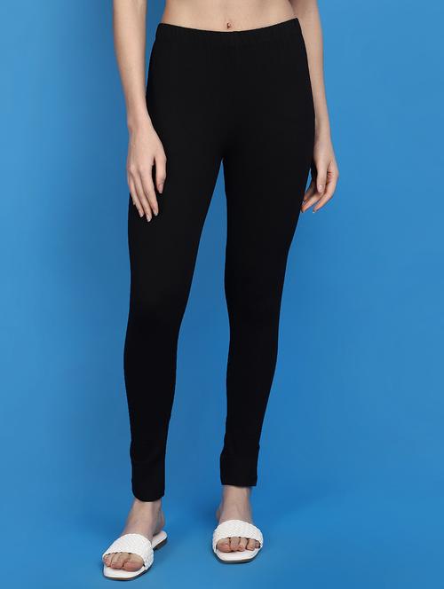 women mid rise solid legging - 20767406 - Very Small Image - 1